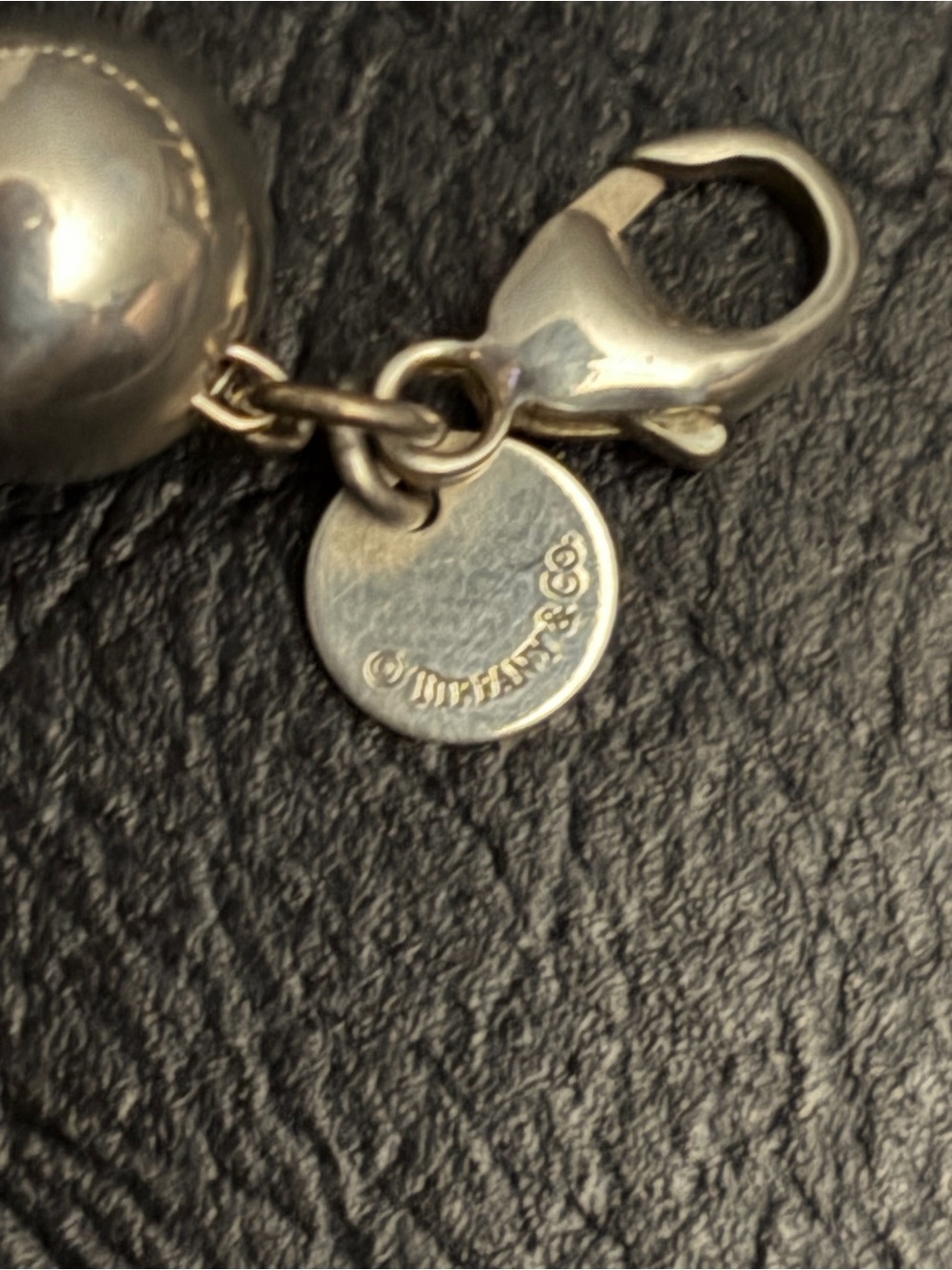 Authentic Tiffany & Co. Sterling Silver 10mm Bead Ball Bracelet 7.5” - Picture 3 of 6